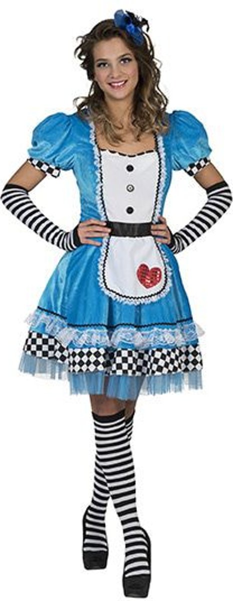 Alice In Wonderland Kostuum | Alice Uit Het Sprookjes Wonderland | Vrouw | Maat 36-38 | Carnaval kostuum | Verkleedkleding
